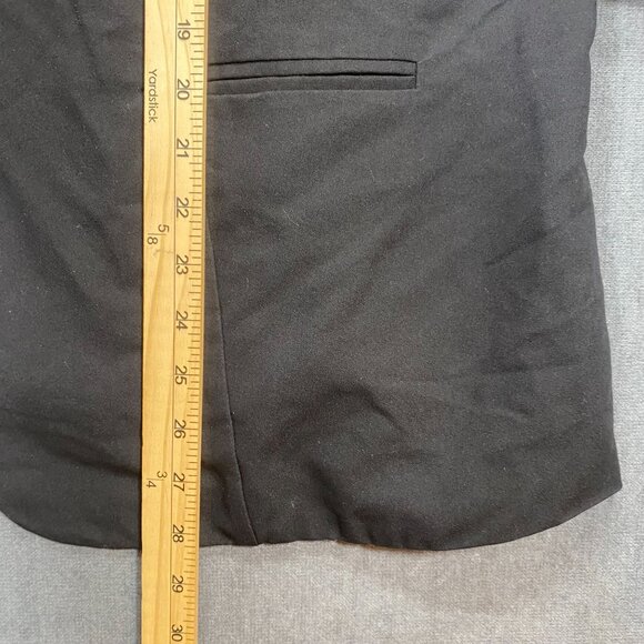 Torrid Womens Black Blazer Jacket W/ Ruched Sleeves Size 3 (3XL) Polyester Blend - Picture 11 of 12